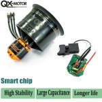 Original QX-MOTOR 50MM EDF 12 Blades Ducted Fan Motor QF2611 3300KV CW CCW With 1000W Control Board for Violent Fan Parts